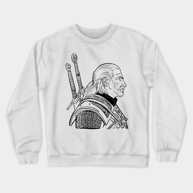 Geralt of Rivia Crewneck Sweatshirt by NeedlePig